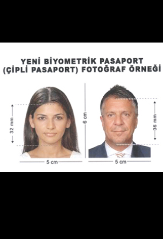 biometrische Passfotos für das türkische Visum